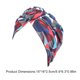 thumbnail image 5 of Sonducket Bohemian Styles Turbantes para mujer Diseño elástico Headwrap Pre-Tied Cap Skullcap plisado Sombreros de moda Swirly Headcover fan rojo azul Type3 NO3 Sonducket AP008212-20, 5 of 5