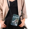thumbnail image 4 of HELLHERO Winter Horse Joy Double Zipper Women Messenger Bag for Women, Casual Use, 4 of 7