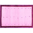thumbnail image 1 of Ahgly Company Indoor Rectangle Solid Pink Modern Area Rugs, 4' x 6', 1 of 4