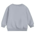 thumbnail image 6 of Toddler Sweatshirt Girls Long Sleeve Girls Grey Sweatshirt Oversized Crewneck Sweatshirts Warm Fall Winter Clothes Little Boy Clothes 2-3 years, 6 of 7