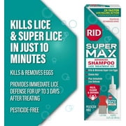 RID SuperMax Advanced Shampoo, Lice Treatment for All Hair Types, 3.4 oz