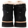 thumbnail image 3 of Toms Mojave Black Lugged Sole Rounded Toe Lace Up Fur Detailed Ankle Boots (Black, 6), 3 of 4