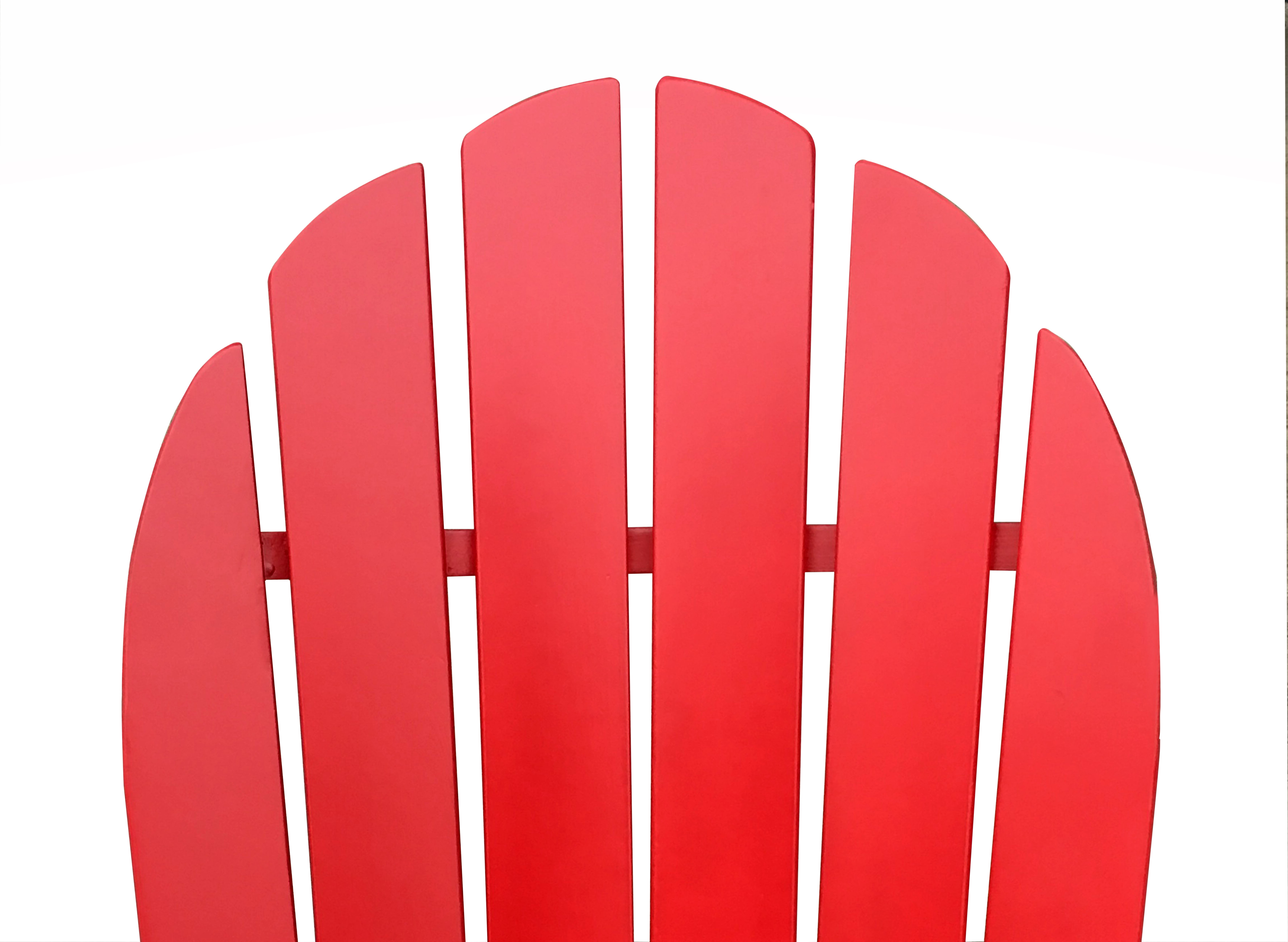 (2 pack) Mainstays Wood Outdoor Adirondack Chair, Red