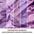 thumbnail image 5 of Lux Decor 4-Piece Twin XL Bed Sheet Set – Ultra-Soft Microfiber, Paisley Print, Upto 16" Deep Pocket Fitted Sheet, Flat Sheet & 2 Pillowcases, Purple, 5 of 10