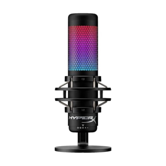 Micrófono de condensador USB HyperX QuadCast S RGB para PC/Mac