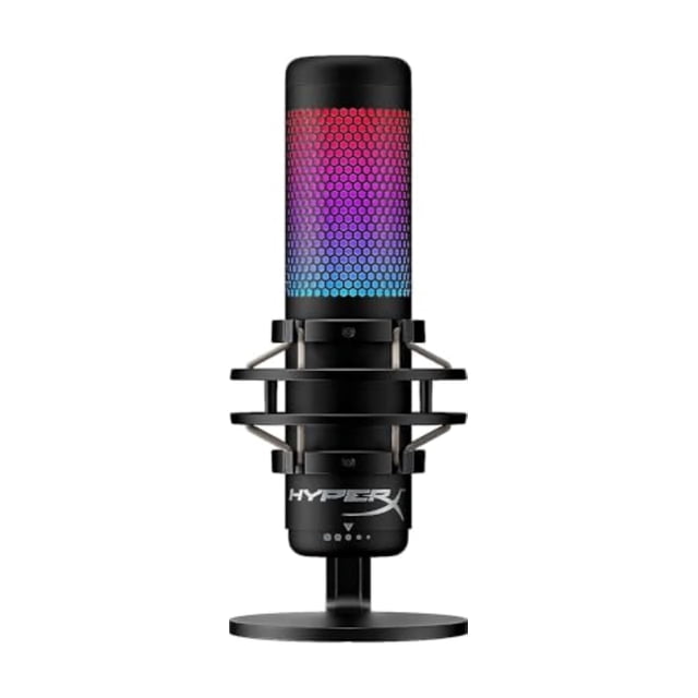 Micrófono de condensador USB HyperX QuadCast S RGB para PC/Mac