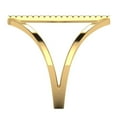 thumbnail image 3 of Statement Engagement Ring for Women - 0.09ct Yellow Moissanite in 14K Yellow Gold Promise Ring, 3 of 7