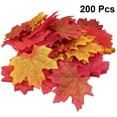 thumbnail image 4 of LOLIPPYY 200PCS 8CM Artificial Silk Maple Leaves Multicolor Autumn Fall Leaf Party Decor for Art Scrapbooking Wedding Bedroom Wall Craft, 4 of 7