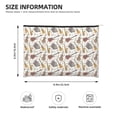 thumbnail image 3 of Zufioo Guitar Print DuPont Paper Portable Toiletry Bag, 8.9x6.5 inch Zippered Hand-held Paper Cosmetic Bag Storage Tool Kit, 3 of 7