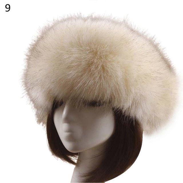 Outdoor Cold-proof Women Autumn Winter Faux Fur Thickened Hat - Warm Plush Beanie