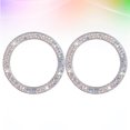 thumbnail image 4 of Miangastore 2PCS Car Ignition Button Ring Sticker Engine Start Stop Button Ring Decal Crystal Bling Rhinestone Car Decor Accessories (Colorful), 4 of 8