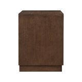 Meridian Furniture Compass Brown Oak Veneer Night Stand - Walmart.com
