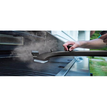 Grill Daddy Pro Made in USA - Ultimate Grill Brush for Outdoor BBQs & Grilling Accessories, Steam Cleaning Power, 22" Handle