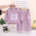 thumbnail image 2 of Baby Girl Clothes Girls Sets Fall Outfits Crewneck Sweatshirt Long Sleeve Top 6M-4T, 2 of 9