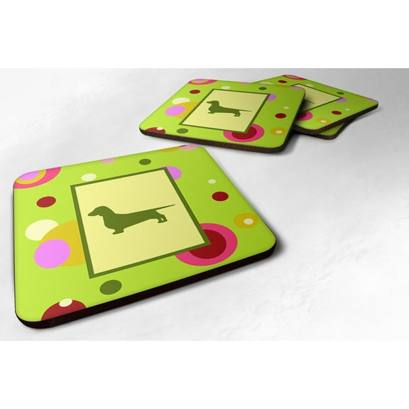 Dachshund Foam Coaster Set of 4