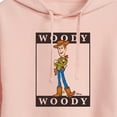 thumbnail image 3 of Toy Story 4 - Type Block Woody - Juniors Cropped Pullover Hoodie, 3 of 5
