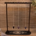 thumbnail image 2 of Wooden Pendulum Display Stand Witch Ornament Holder Stand Crystal Pendants Wood Pendulum Display Stand Witch Rock Stone Stand for Crystal, 2 of 11