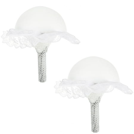 

2pcs Bride Flower Bouquet Holder Wedding Bridal Bouquet Holder Foams Floral Handle