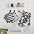 thumbnail image 5 of Chess Pieces and Board 5 Pcs Kitchen Set Heat Resistant Oven Mitts and Non-Slip Pot Holders with Adjustable Cooking Apron, 5 of 6