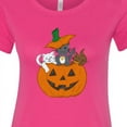 thumbnail image 4 of Inktastic Halloween Kitties in Pumpkin Women's T-Shirt, 4 of 5