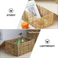thumbnail image 2 of landege 1Pc Storage Baskets Imitation Rattan Woven Baskets Storage Boxes (Beige), 2 of 11