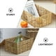 thumbnail image 4 of 2pcs almacenamiento canastas imitación rattan woven cestas cajas de almacenamiento (beige), 4 of 6