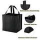thumbnail image 3 of Juego de 10 bolsas reutilizables para supermercado NERUB, color negro, muy resistentes, 3 of 6