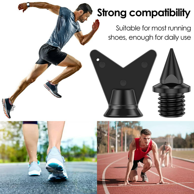 1/4 Inch Carbon Steel Track Spikes, 32 Pieces Lighter Weight Spikes Track  Shoes, Each Nail Weighs Only 0.47 Grams, Used for Track and Field Sprinting