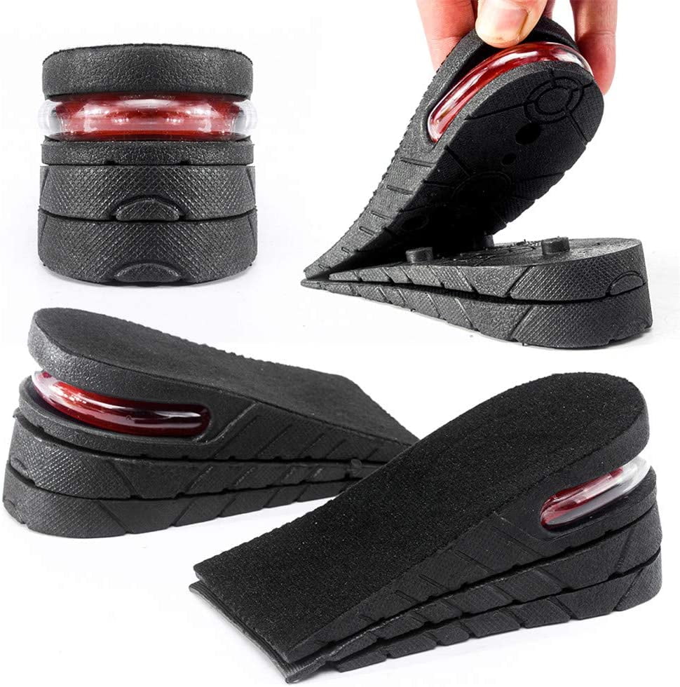 XINIFOOT Height Increase Insole 3-Layer Air Cushion Heel Insert Lift Shoes Insole Shoe Pad (Half Pad)