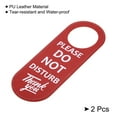 thumbnail image 3 of Uxcell Do Not Disturb Door Hang Sign Double Sided Privacy Sign Red 2 Pack, 3 of 5