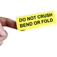 thumbnail image 3 of 250pcs "DO NOT Crush Bend OR FOLD" Warning Shipping Stickers 1x3inch Fluorescent YellowSelf Adhesive Labels, 3 of 5