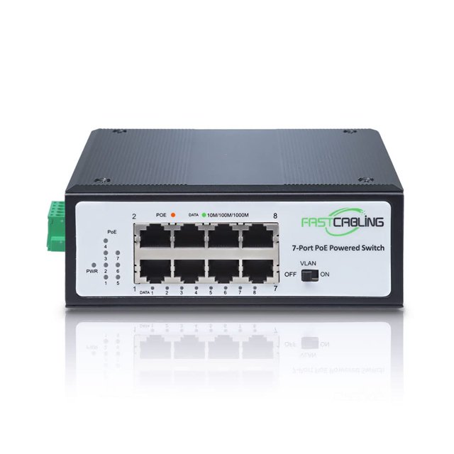Switch PoE FASTCABLiNG de 8 Puertos con Passthrough de 71W