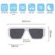 thumbnail image 2 of Gafas de sol de moda con montura cuadrada europea y americana, fabricadas en PC, 2 of 5