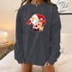 thumbnail image 2 of Sudadera de manga larga con estampado navideño informal con cuello redondo para mujer a la moda Fridja  fhghd743, 2 of 4