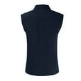 thumbnail image 4 of Men's Summer Hawaiian Solid Color Sleeveless Button-Down Shirt L, 4 of 4