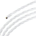 thumbnail image 1 of Unique Bargains Twisted Cloth Covered Wire 3 Core 18AWG 3.0m/9.84ft,Electrical Cable,White, 1 of 5