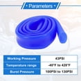 thumbnail image 4 of Unique Bargains 1 Pcs Silicone Vacuum Tubing Hose 3.3Ft 13/16" 20mm ID 2mm Thickness Automotive Vacuum Line High Temperature Blue 130PSI Max Pressure, 4 of 8