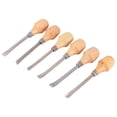 thumbnail image 2 of 1 Ensemble 6 Pcs Ensemble de Ciseau en Bois Outils de Sculpture Professionnels Gouges Ciseaux pour Débutants Amateurs (Style Mixte), 2 of 4