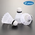 thumbnail image 2 of 12pcs Plastic Badminton Shuttlecock Lightweight Badminton for Hitting Practice Shuttlecocks for Training for Kids Entertainment Color, 2 of 6