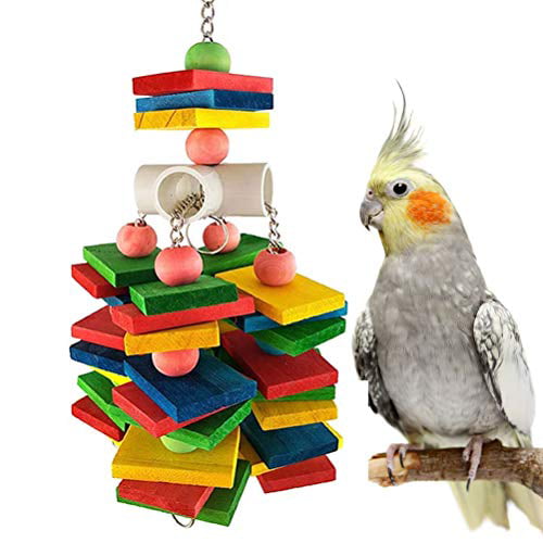 Mrli Pet Ladder Bird Toys for Bird Parrot Macaw African Greys Budgies Cockatiels 