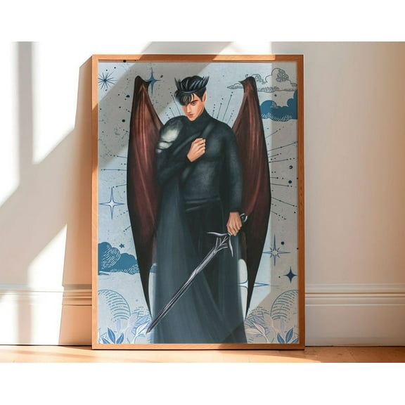 Rhysand Acotar Art Wall Art, Modern Wall Decor, 8x12 UNFRAMED