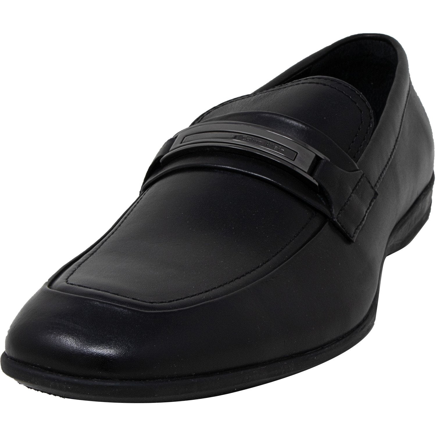 Calvin Klein - Calvin Klein Men's Vick Leather Black Loafers & Slip-On ...