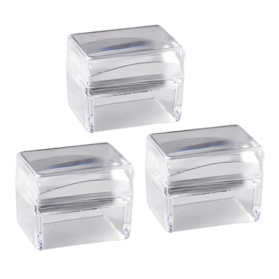 3 Silicone Nail Stamp Blocks Clear For Error Free Nail Art And Easy Maintenance