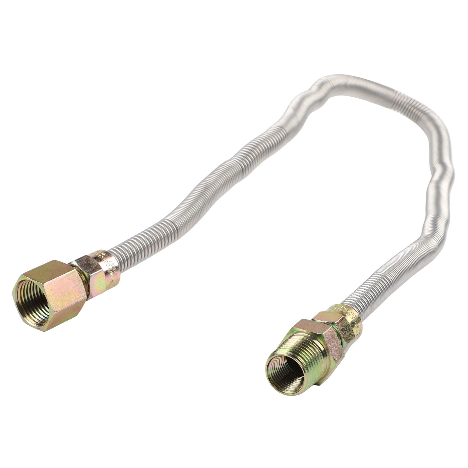 1/2" OD x 3/8" ID 24 In Flexible Gas Line Connector Kit for Fire Pits