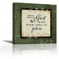 thumbnail image 1 of Draw Near to God - Contemporary Fine Art Giclee on Canvas Gallery Wrap - wall décor - Art painting - 18 x 18 Inch - Ready to Hang, 1 of 2