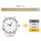 thumbnail image 2 of Correa de reloj de nylon elástico Uxcell de 22 mm, correa de reloj francesa de una pieza, correa de repuesto impermeable con hebilla plateada para hombres y mujeres, caqui, 2 of 7