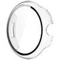 Película Cáscara PC Vidrio Templado+cubierta para Google Pixel Watch3 45 Mm (transparente)