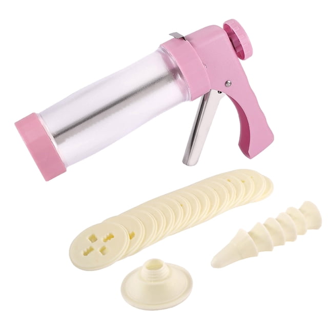 Máquina para hacer churros para decorar galletas, churros caseros, 22 boquillas diferentes, manga pastelera, herramienta ligera y hueca para hacer churros, fácil de preparar