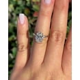 thumbnail image 5 of solitaire jewels 3CT Oval Halo Moissanite Engagement Ring For Women, 10K White Gold, 5 of 6