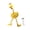Yellow, variant on Cartoon Chicken Nightlight 3 Modes Setting Dimmer USB Rechargeable Lamps Plastic Texture Suitable for Infant Rooms